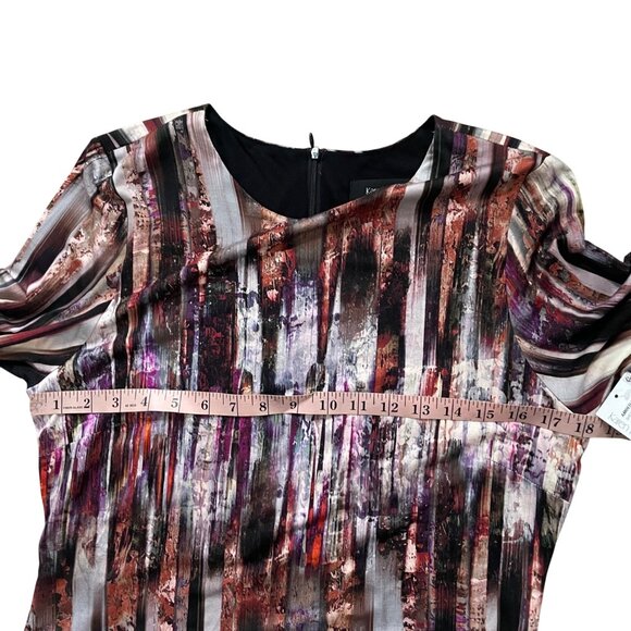 Karen Kane Amber Waves Sheath Dress XL Multicolor Polyester & Rayon Blend - Picture 5 of 9